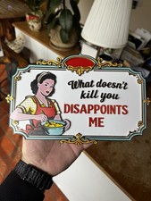 Funny Retro Kitchen Sign |