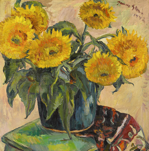 Sunflowers irma stern - sunflowers, :