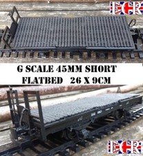 G SCALE 45mm GAUGE SHORT FLATBED TO BUILD ON RAILWAY TRUCK GARDEN TRAIN FLAT BED