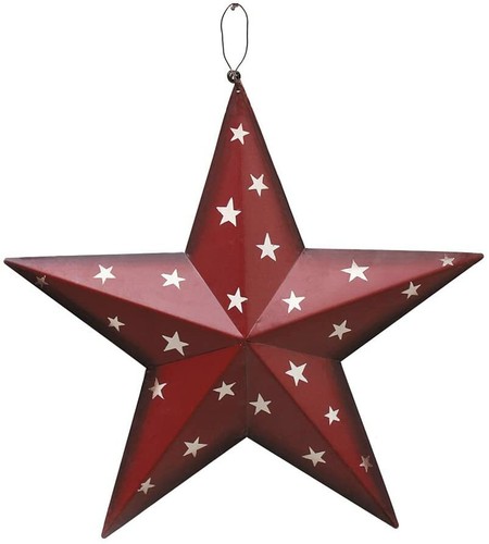 Patriotic metal barn star - metal, wall