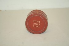 Vintage Stud Link Box ~Leather