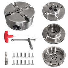 Wood Lathe Chuck Set 1" x 8 tpi， 4 inch 4 jaw self-Centering Woodturning Chuck