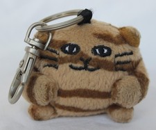Jellycat Vintage Ping Pong Striped Kitty Cat Keyring Ca 2000 HTF Rare