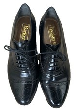 Barker Men's Albert Wingtip Size UK 9.5 Black Leather Brogues Shoes Lace Ups 