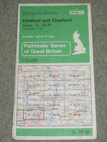 Ordnance survey pathfinder map - pathfinder,