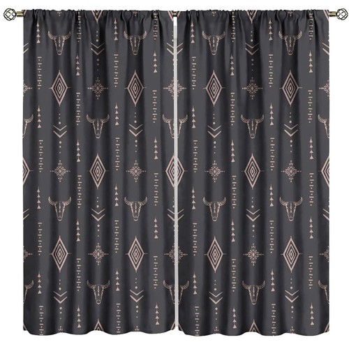 Western curtains native aztec - native,