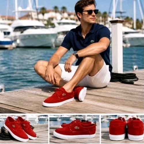 Lacoste navier men red - lacoste,