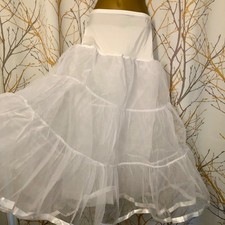 Long White 50s Retro Petticoat