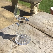 Antique Silver and Cut Glass Whisky Noggin.