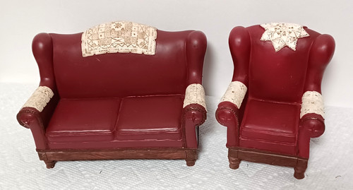 Sofa and arm chair - arm, dollhouse