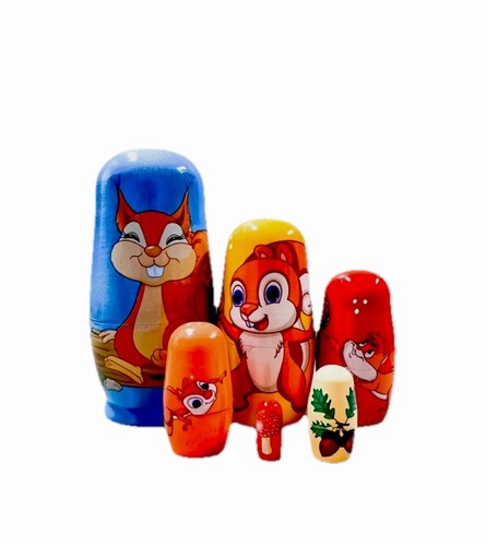 Woodland friends nesting dolls - woodland,