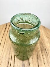 Blown Green Glass bubble Vase