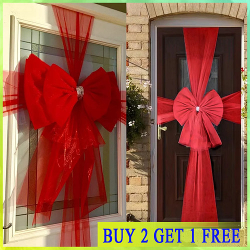 Christmas door bow - christmas,