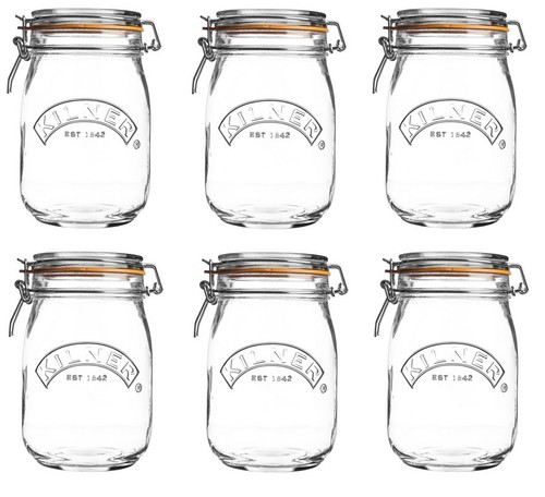 Kilner round clip top - 6, 1l
