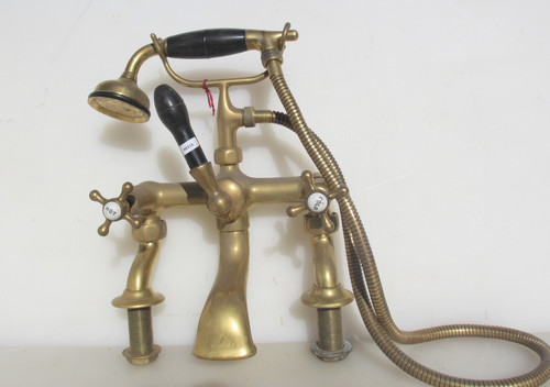 Antique brass bath mixer - mixer, taps