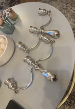 Pair of Antique Solid Silver