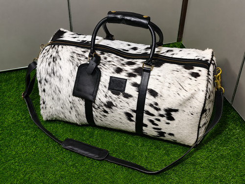 Genuine leather travel duffle - genuine,