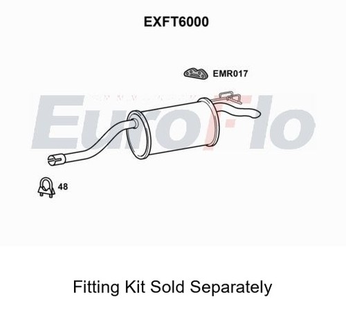 Rear muffler silencer insert - muffler,