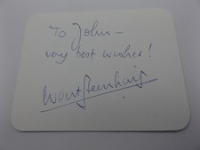 4.5" x 3.5" CARD SIGNED BY