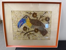 Vtg Butterfly Moth Wing Art