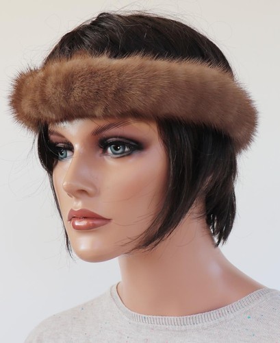 Mink headband fur hairband - mink,