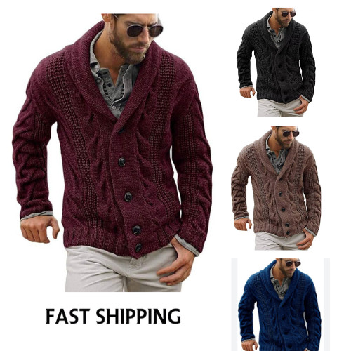 Mens cable knit - cable, cardigan