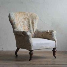 Antique spoon back armchair - antique,