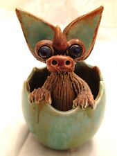 YARE DESIGNS LTD ENGLAND DRAGON SITTING NESTING IN EGG