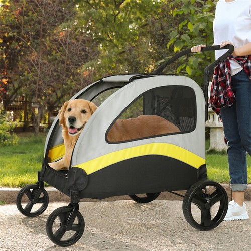 Large dogs stroller foldable - dogs,