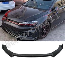 GLOSS FRONT BUMPER LIP SPOILER SPLITTER VALANCE FOR GOLF MK7.5 GTI GTD 2014-2017