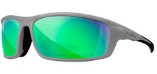 Wiley X Grid Polarized Grey Wrap Sunglasses w/ Mirror Lens - CCGRD07 - Taiwan