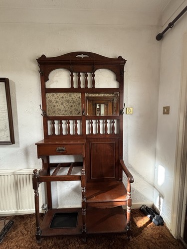 Antique 1930s wooden hall - wooden,