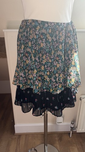 Flowered ruffle rara - ruffle, skirt