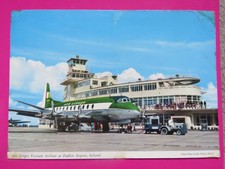 Vintage 1963 Dublin Airport Aer Lingus Viscount Real Photo Postcard