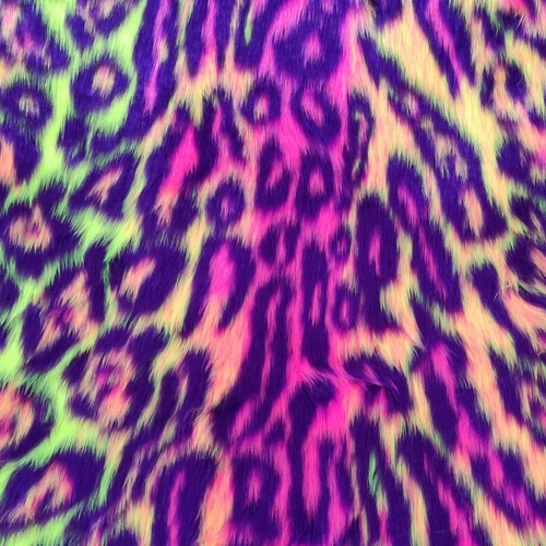 Neon jaguar jacquard fur - jaguar,