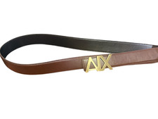 Mens Armani Brown Leathar Belt