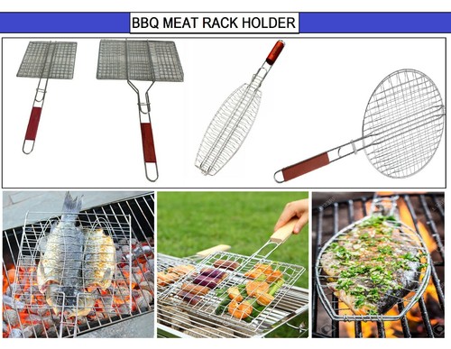 Bbq grill long wood - wood, handle