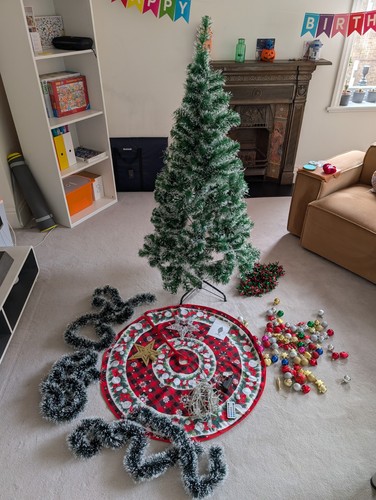 6ft frosted christmas tree - 6ft,