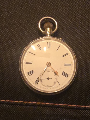 Antique sterling silver pocket - antique,