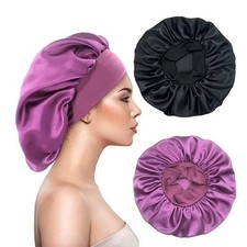 Long Hair Care Satin Bonnet