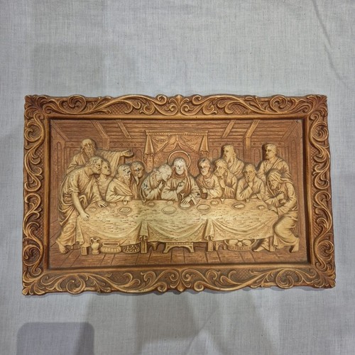 Vintage last supper wall - 3d,