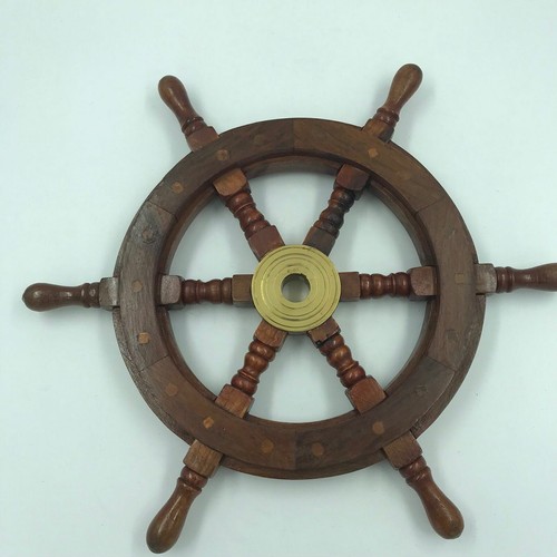 Nautical wood and brass - and,