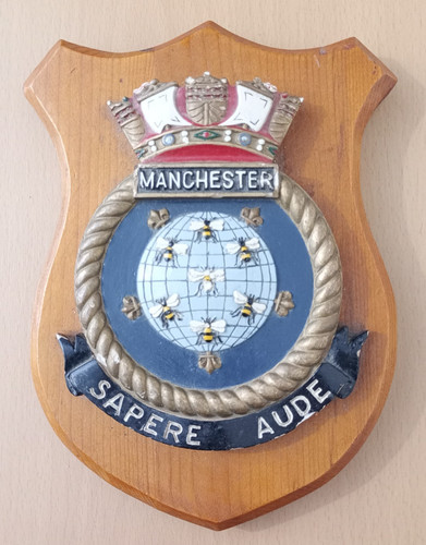Vintage hms manchester ships - vintage,