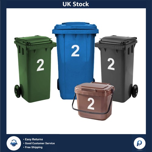 Bin numbers for wheelie - 4, x