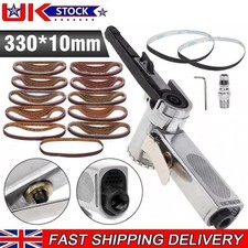 330 X 10mm Wide Air Finger Belt Sander Power File Detail Sanding + 50pcs Belt