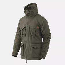 Helikon SAS Smock Jacket Mens Coat Military Army Hooded Taiga Green - Large