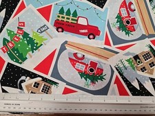 Christmas Postcards  1.7 Metres  100% Cotton Premium Craft