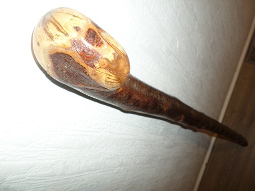 Blackthorn knob walking stick - walking,