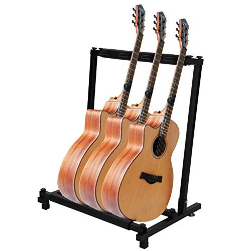 Foldable multi guitar stand - foldable,