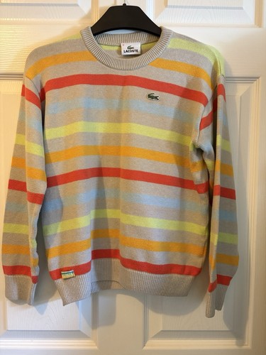 Lacoste y2k striped jumper - lacoste,